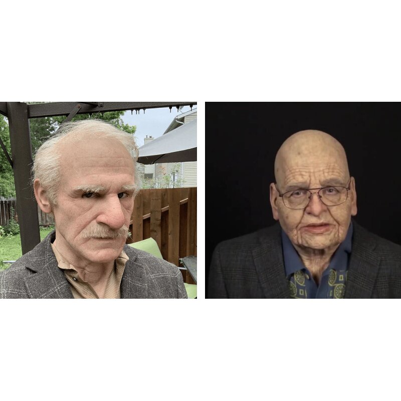 BowLift | Creepy Old Man Mask – Realistic Latex Halloween Mask for Adults