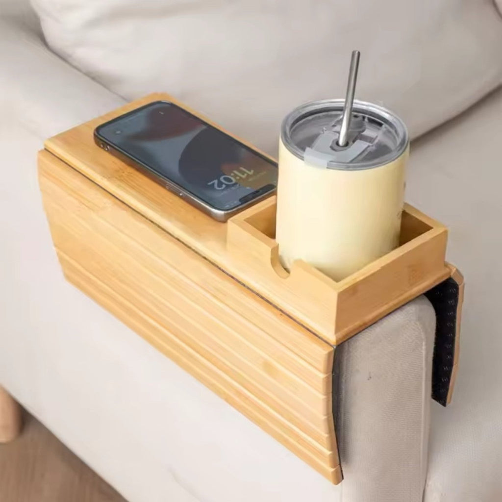Eco-Friendly Bamboo Couch Tray