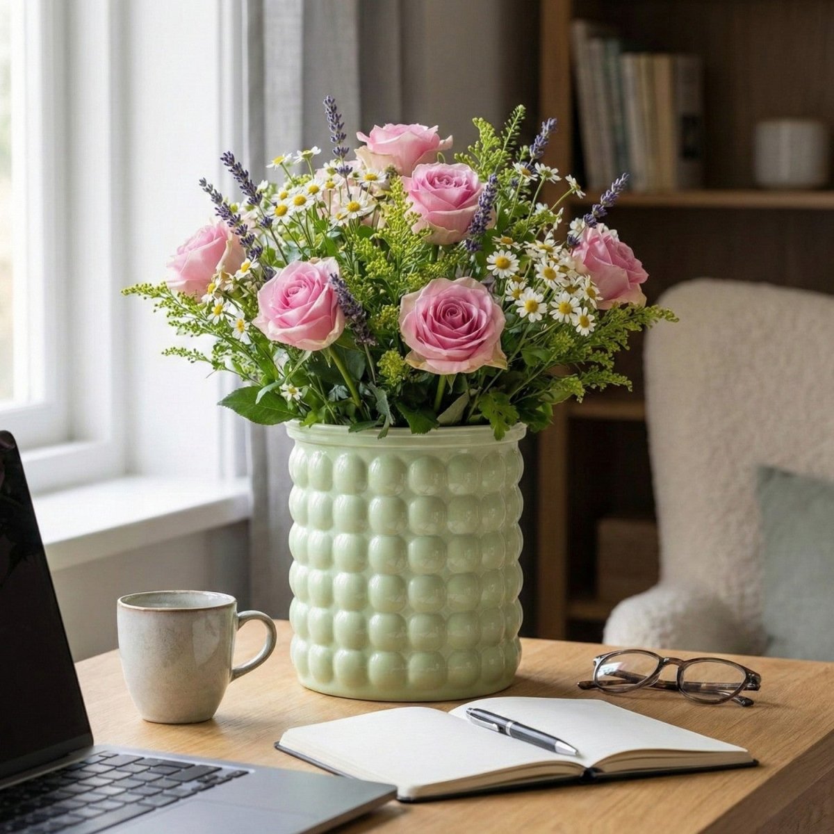 Eco-Friendly Self-Watering Hydroponic Flowerpot