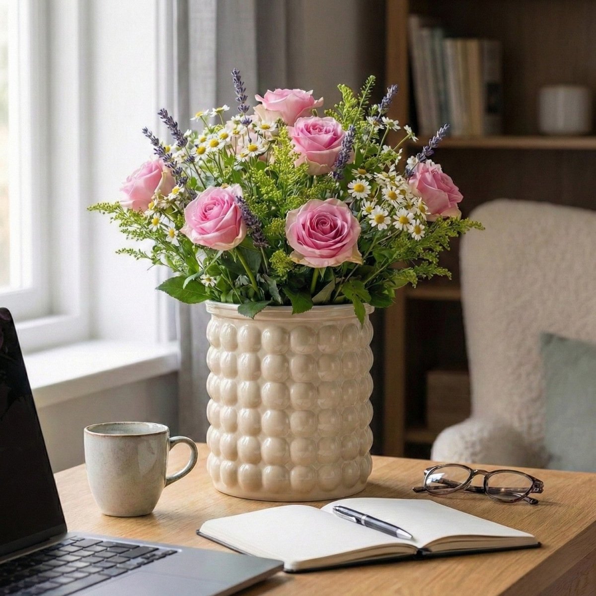 Eco-Friendly Self-Watering Hydroponic Flowerpot