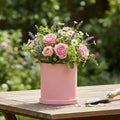 Elegant Ceramic Flowerpot with Saucer
