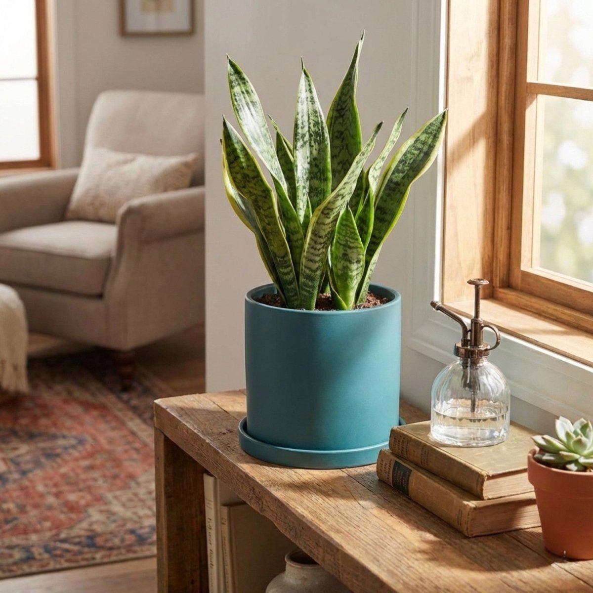 Elegant Ceramic Flowerpot with Saucer