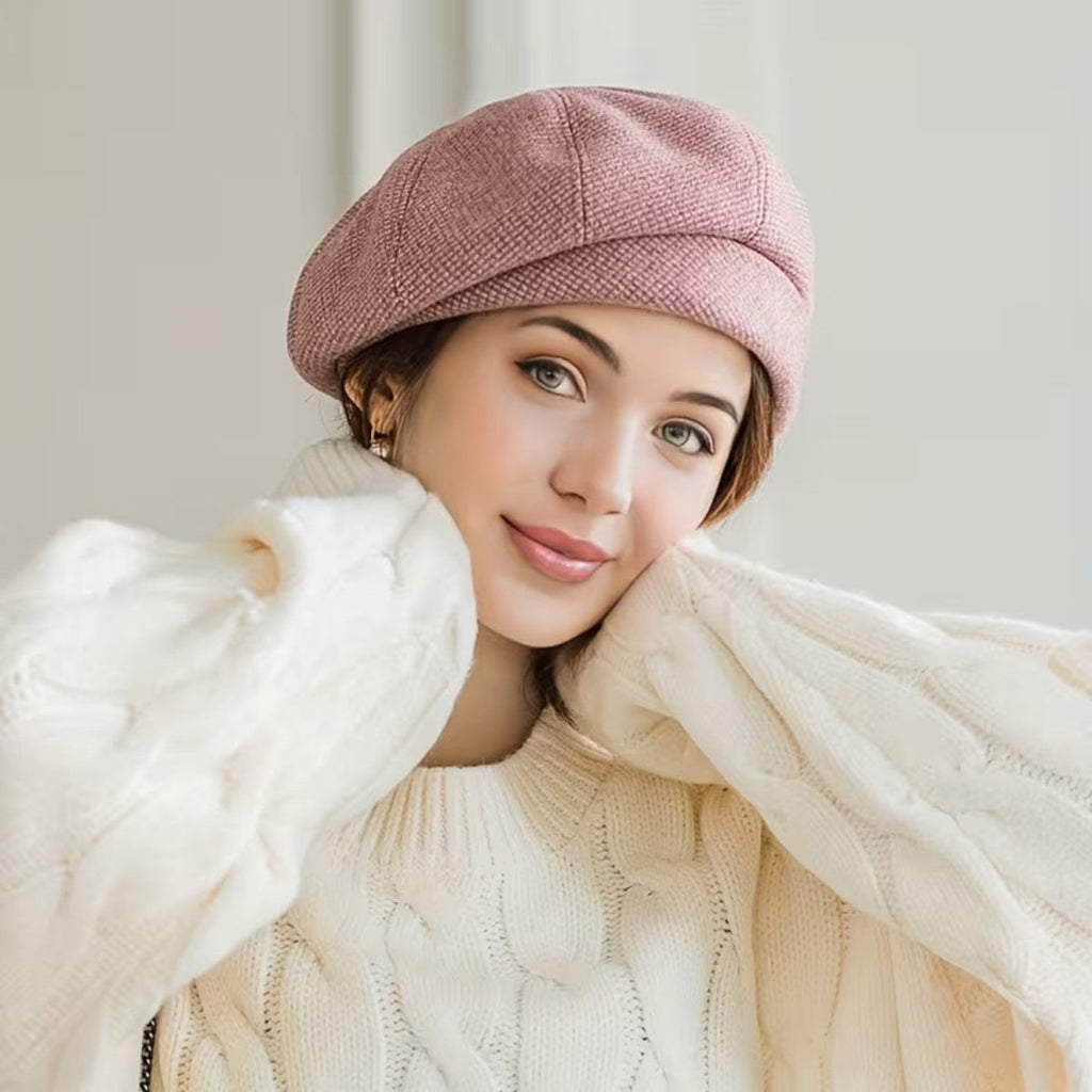 Elegant Cotton Blend Women's Cap