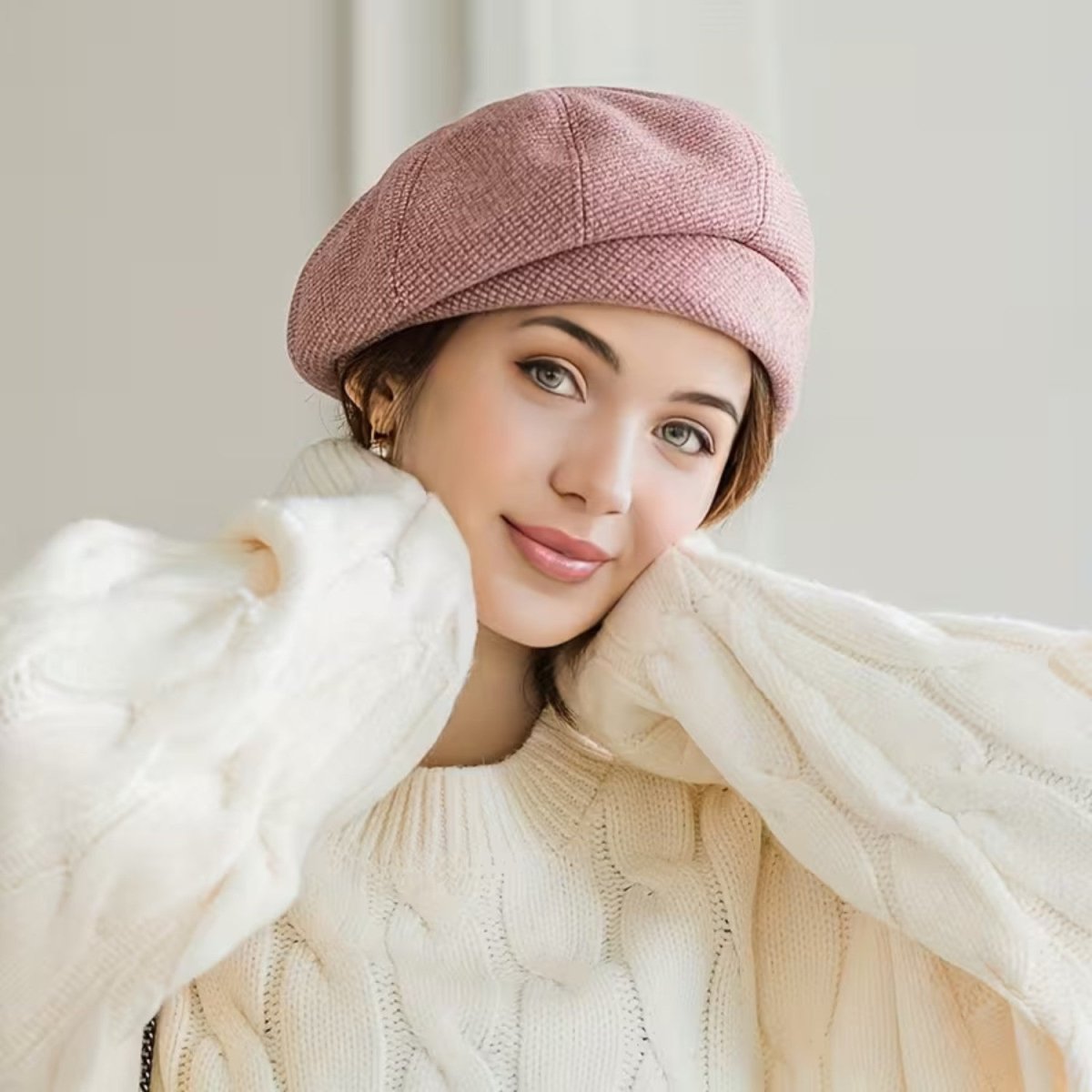 Elegant Cotton Blend Women's Cap