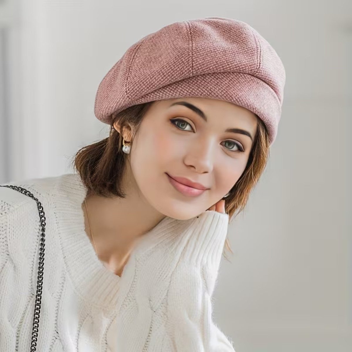 Elegant Cotton Blend Women's Cap