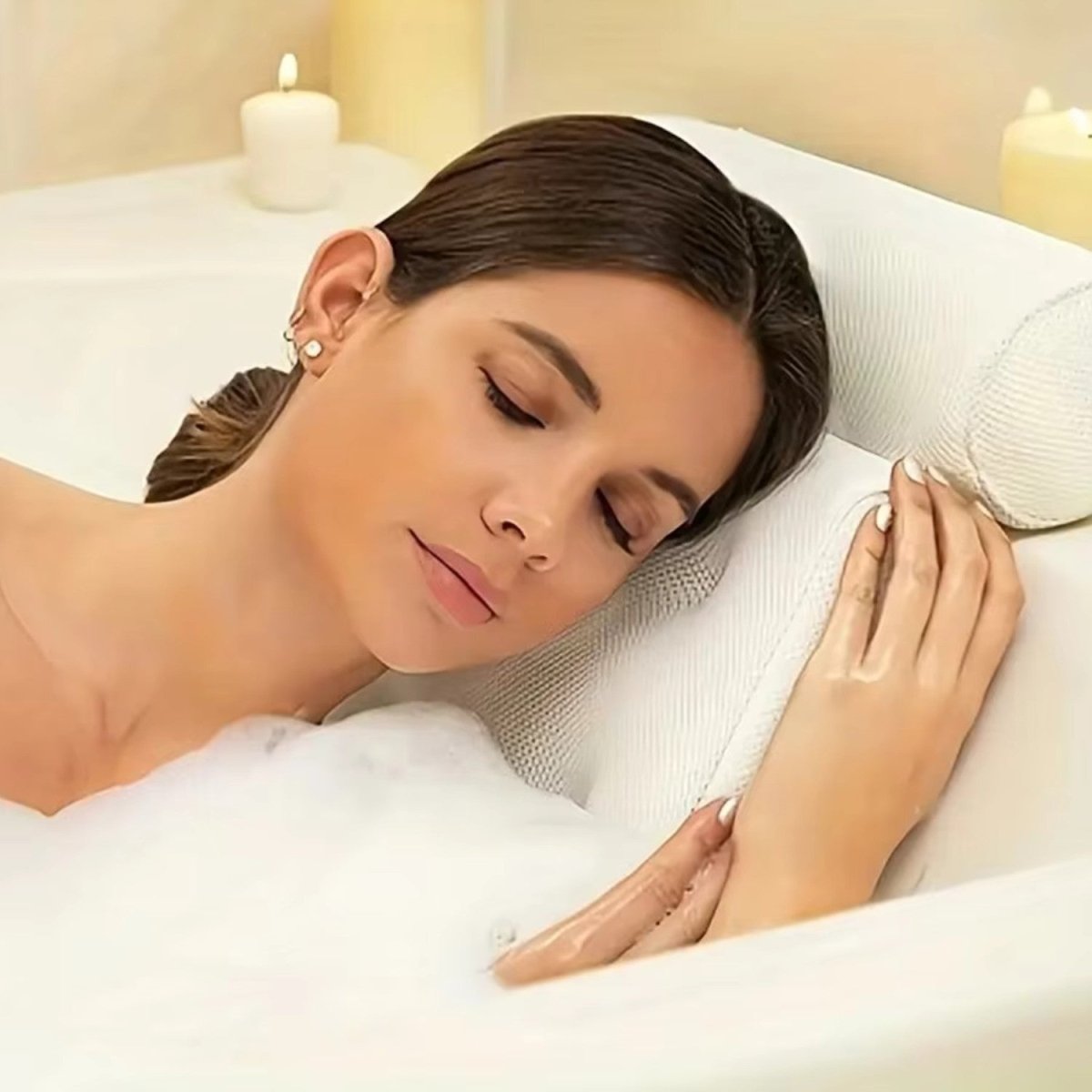 Ergonomic Bath Pillow for Neck and Shoulder Support