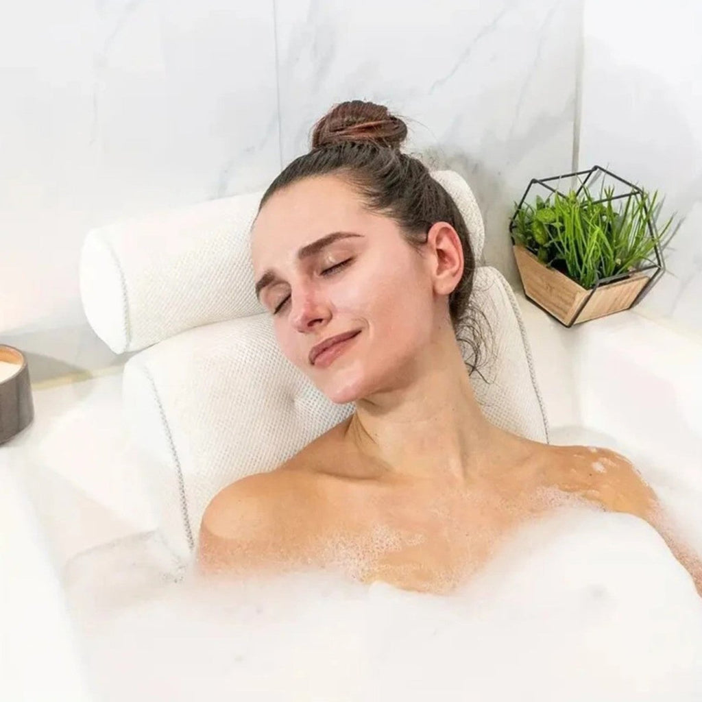 Ergonomic Bath Pillow for Neck and Shoulder Support