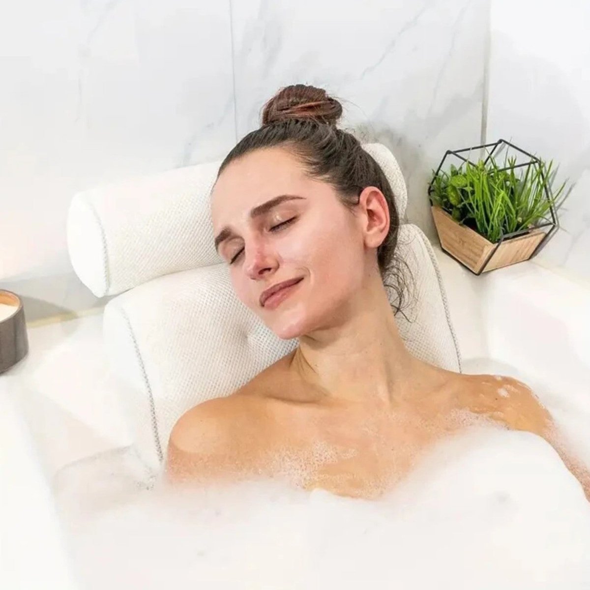 Ergonomic Bath Pillow for Neck and Shoulder Support
