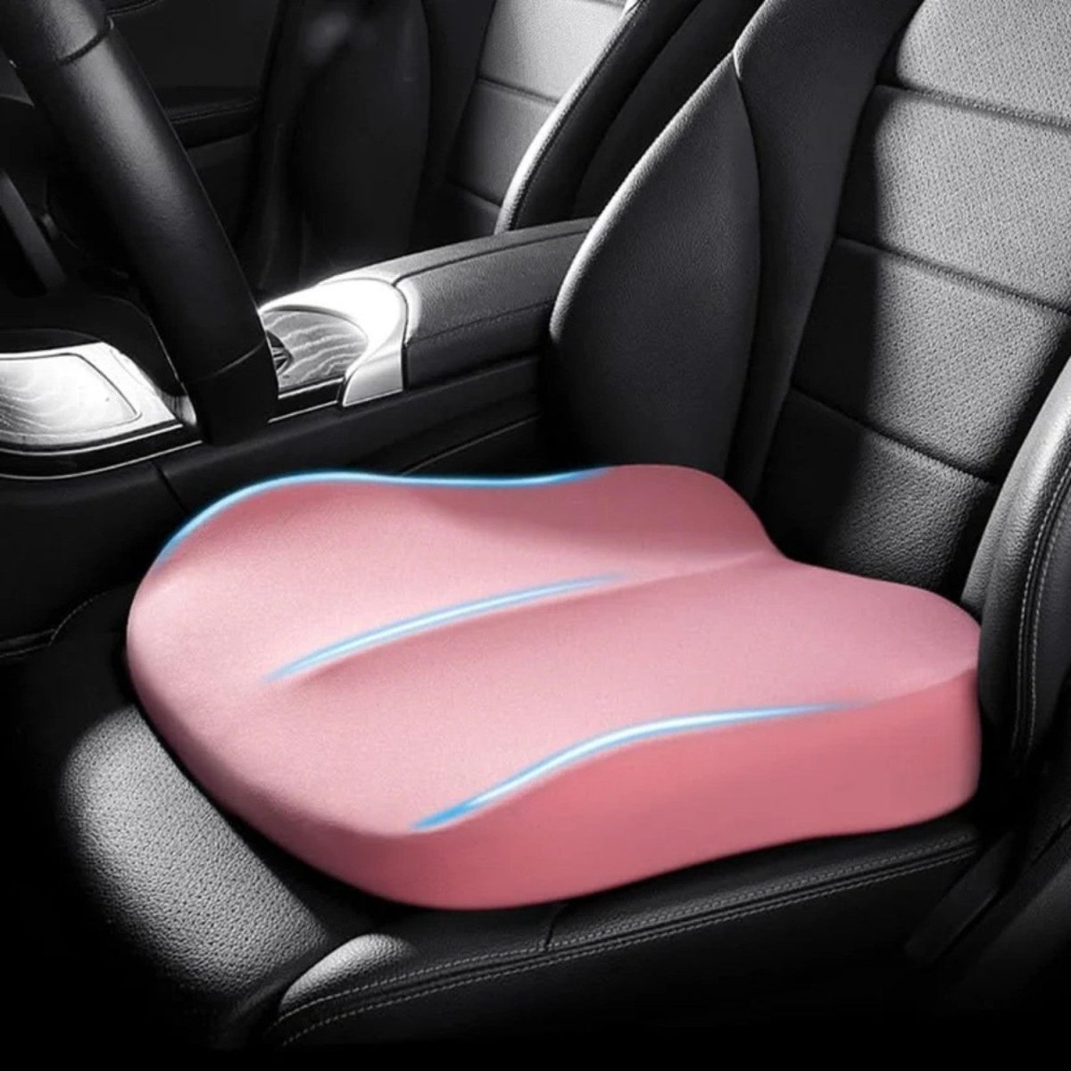 Ergonomic Car Seat Cushion for Comfort and Visibility