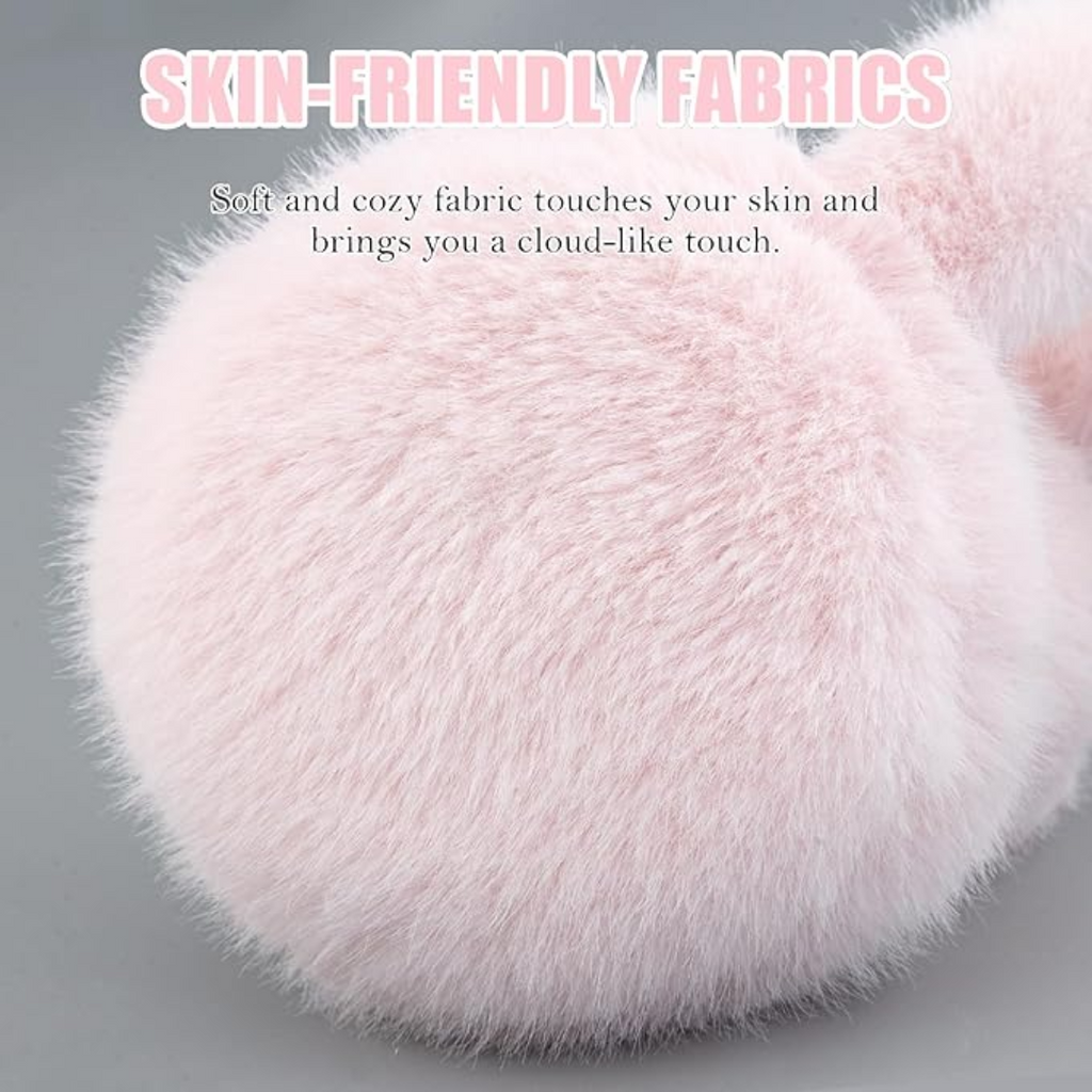 Fluffy Foldable Faux Fur Winter Ear Warmers - FauxSnugs
