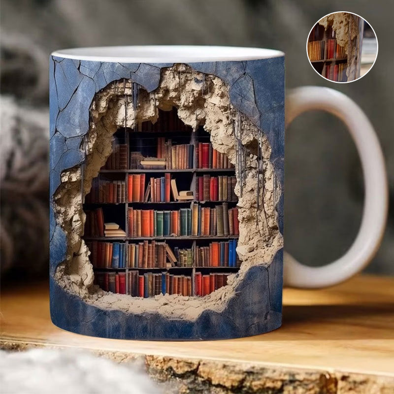 3D Bibliothek Becher Hinweis | Brehn