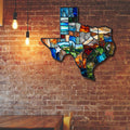 Texas Map Hanging Metal Sign, Wall Art
