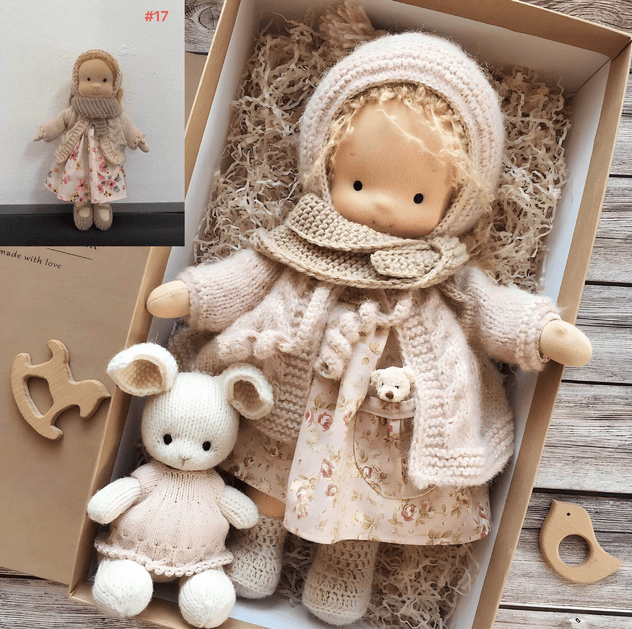Handcrafted Waldorf Cuddle Doll - Poppi