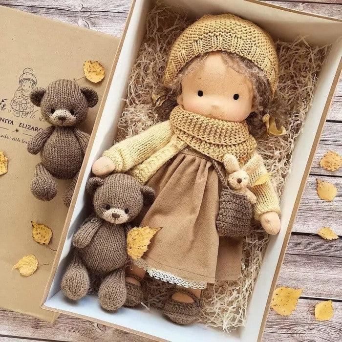 Handcrafted Waldorf Cuddle Doll - Poppi