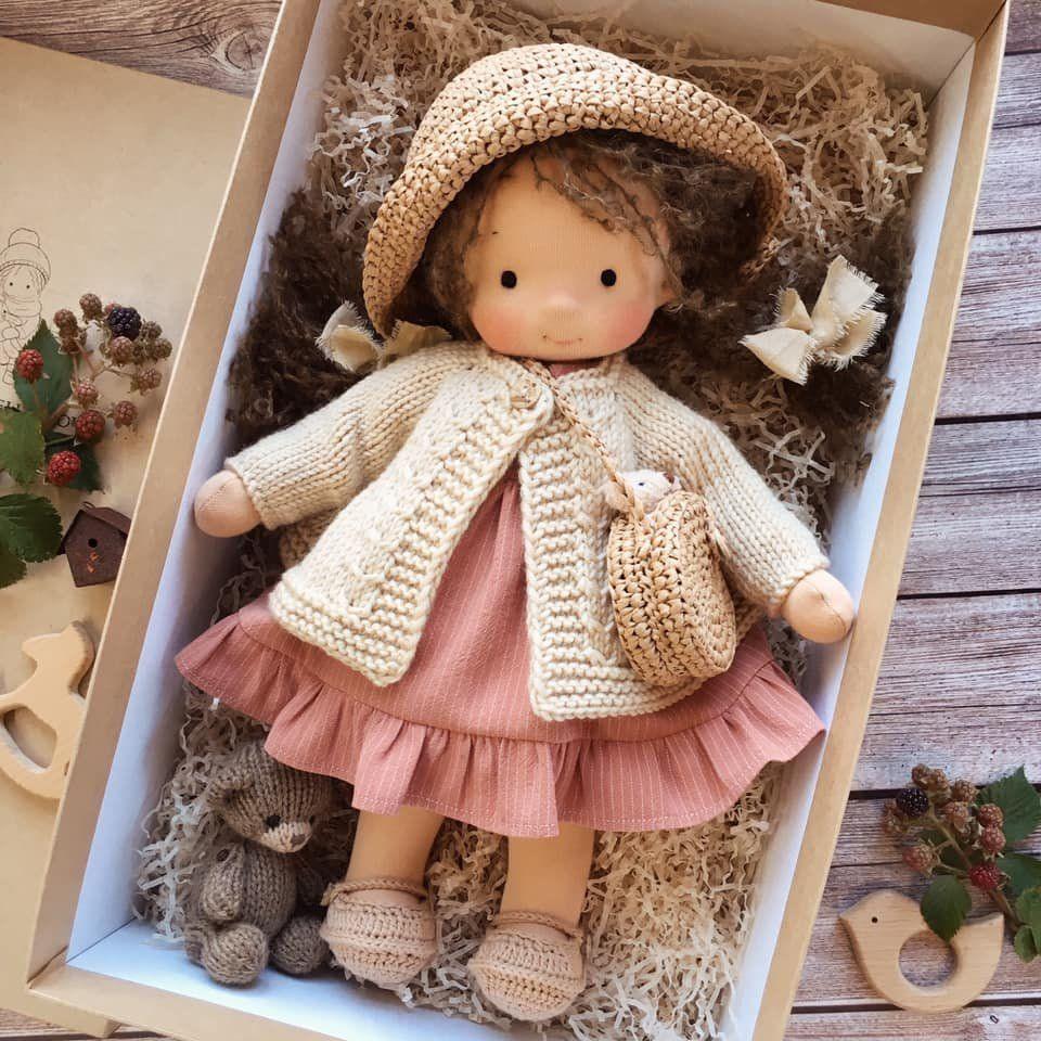 Handcrafted Waldorf Cuddle Doll - Poppi