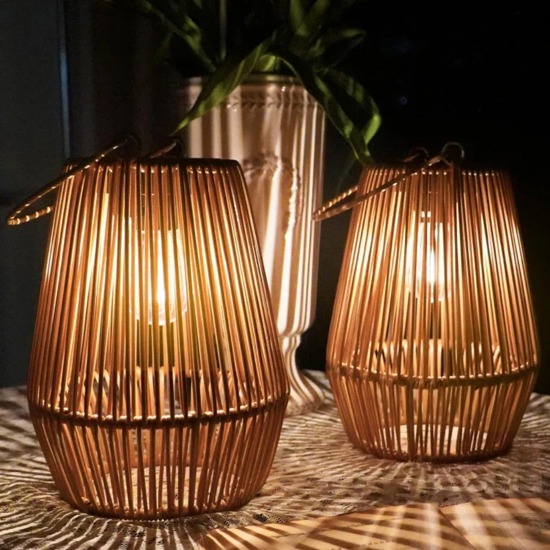 Handwoven Waterproof Solar Garden Lamp - SunWeave
