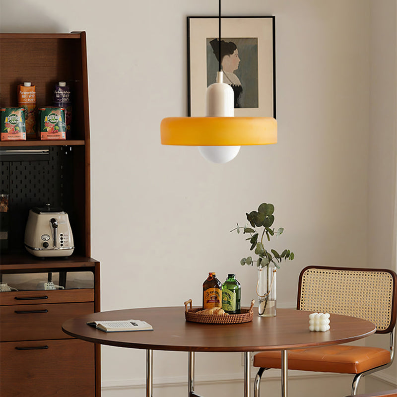 Hanging Lamp of Coloured Glass - BauLume