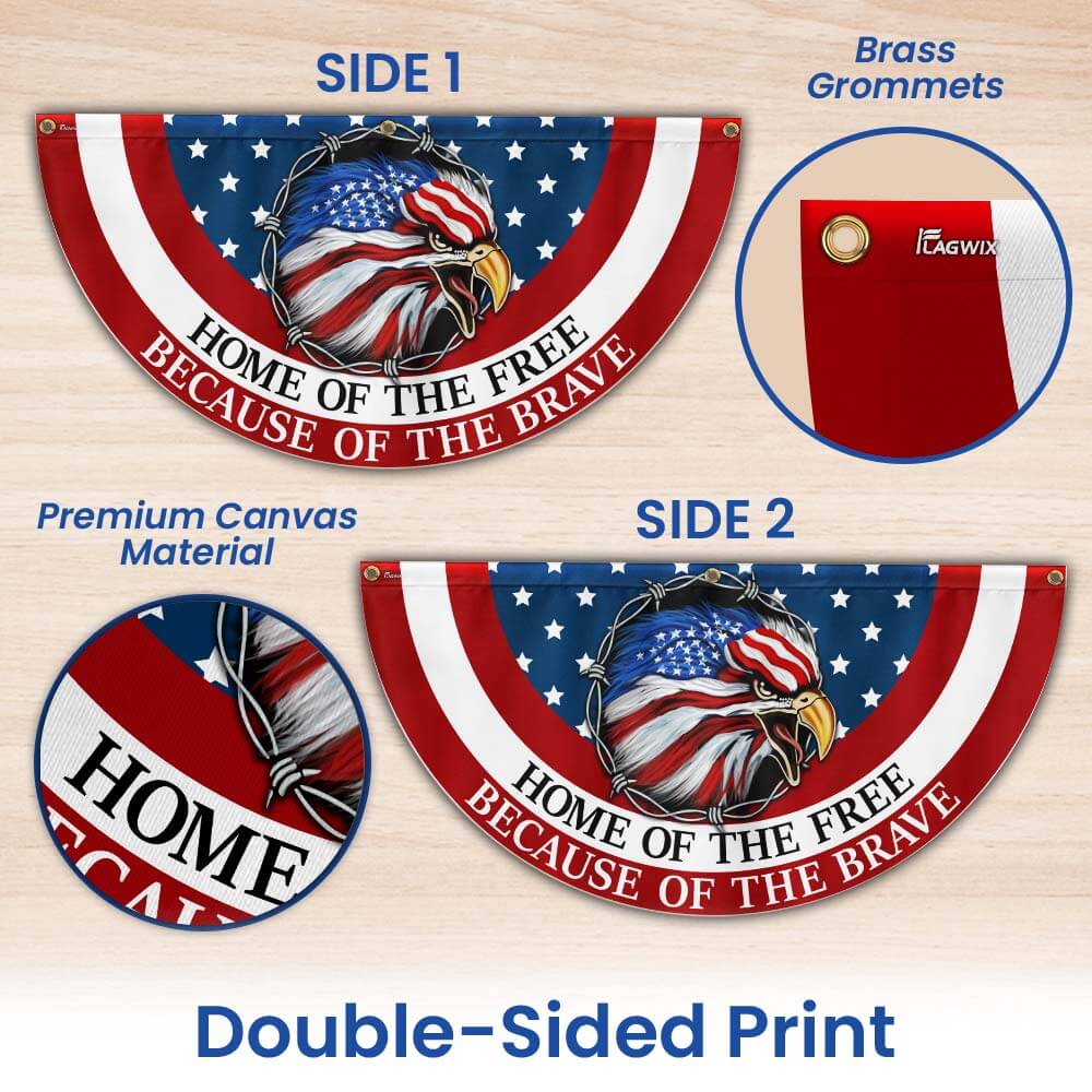 American Flag | Home Of The Free Because Of The Brave Patriotic Flag