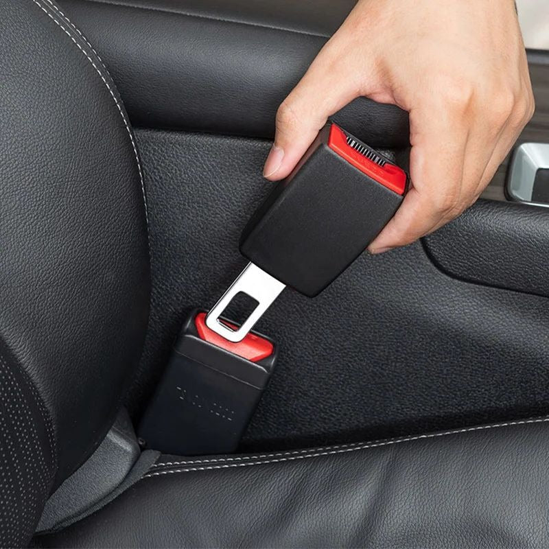 Universal Car Seat Belt Extension Strap with Secure Buckle Fit for Added Comfort and Reach