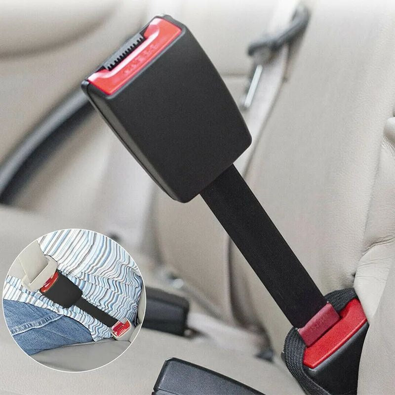 Universal Car Seat Belt Extension Strap with Secure Buckle Fit for Added Comfort and Reach