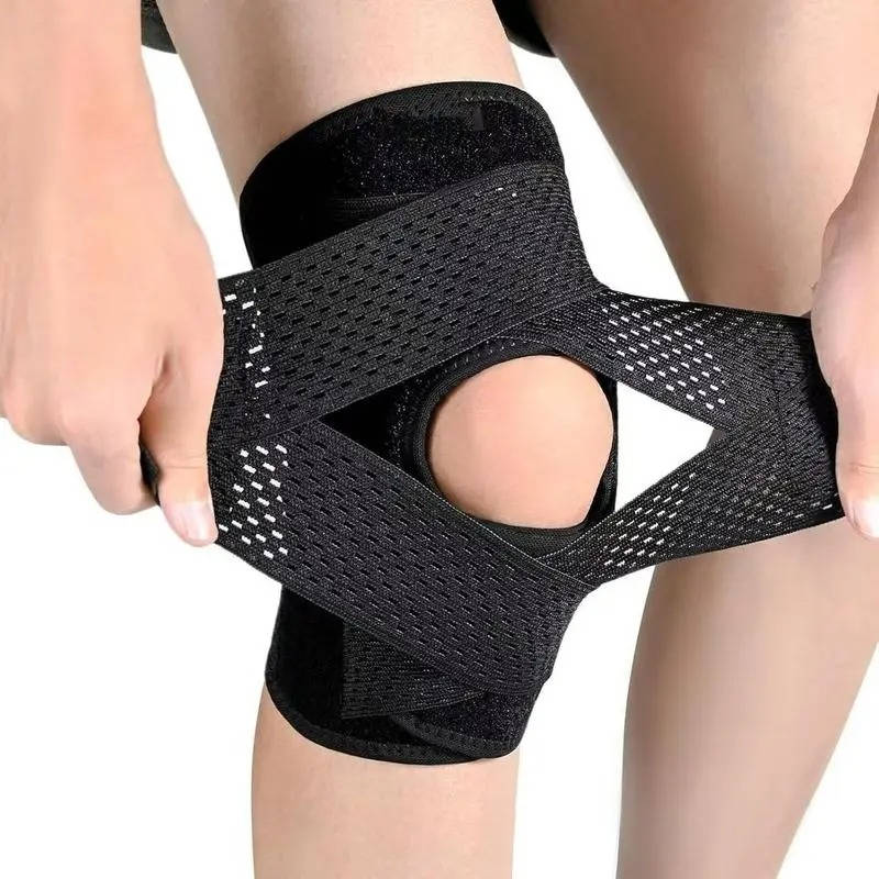 Professional Knee Brace with Side Stabilizers for Meniscus Tear & Acl Pain, Breathable Adjustable Knee Support for Injury Recovery