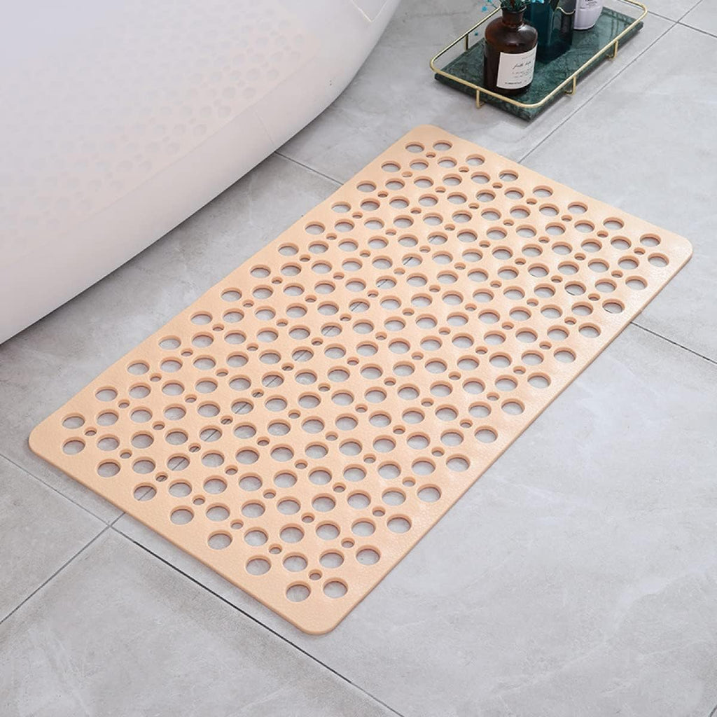 Shower Mat with Suction Cups, Non-Slip Surface, Drainage Holes, 16x28 Inch Bathroom Mat