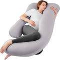 Cooling Pregnancy Pillow U Shaped Full Body, Maternity Pillow with Removable Cover for Comfortable Sleep