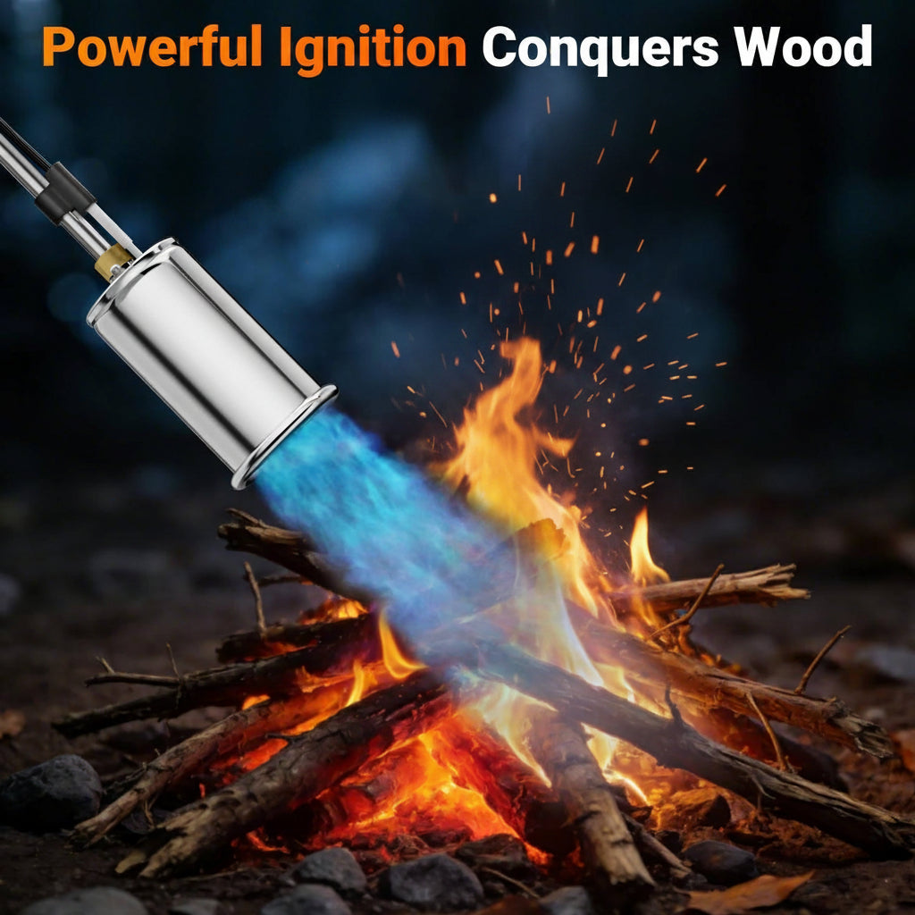 Weed Torch Burner 30 Inch, Heavy Duty Propane Blow Torch with Detachable Long Arm, High Output for Garden Weeds Ice Snow Melting