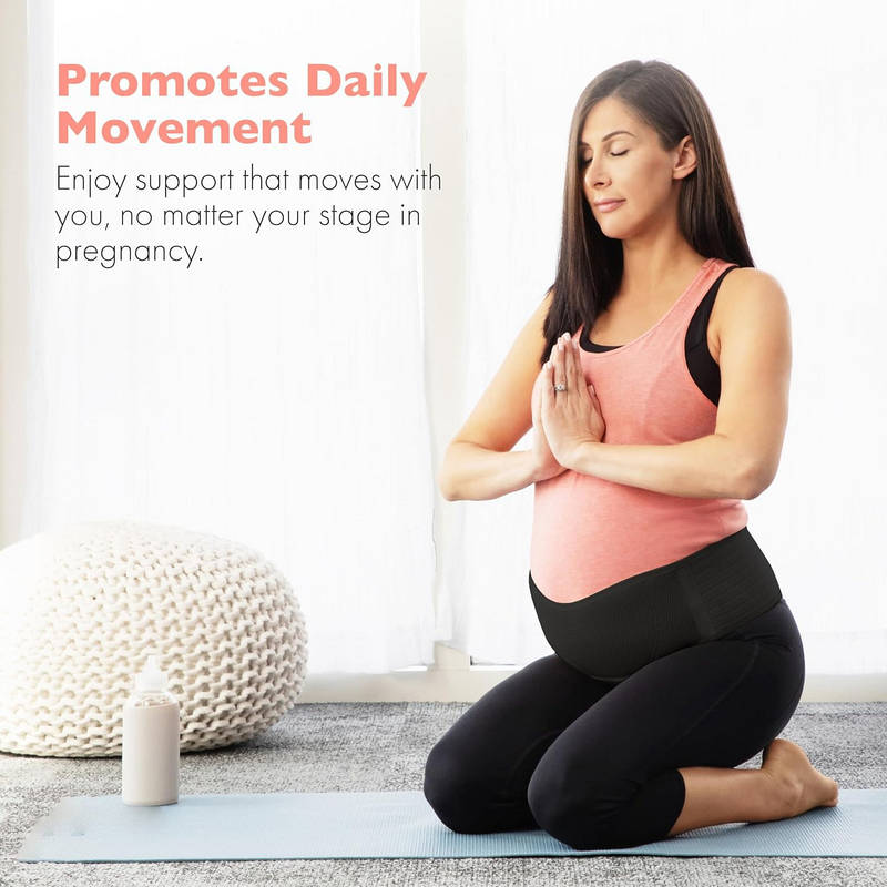 Maternity Belt Back Support Adjustable, Pregnancy Belly Band for Pelvic Waist Lower Back Pain Relief Fits Up to 46 Inches