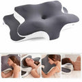 Adjustable Contour Memory Foam Pillow with Neck and Shoulder Support for Side, Back, and Stomach Sleepers