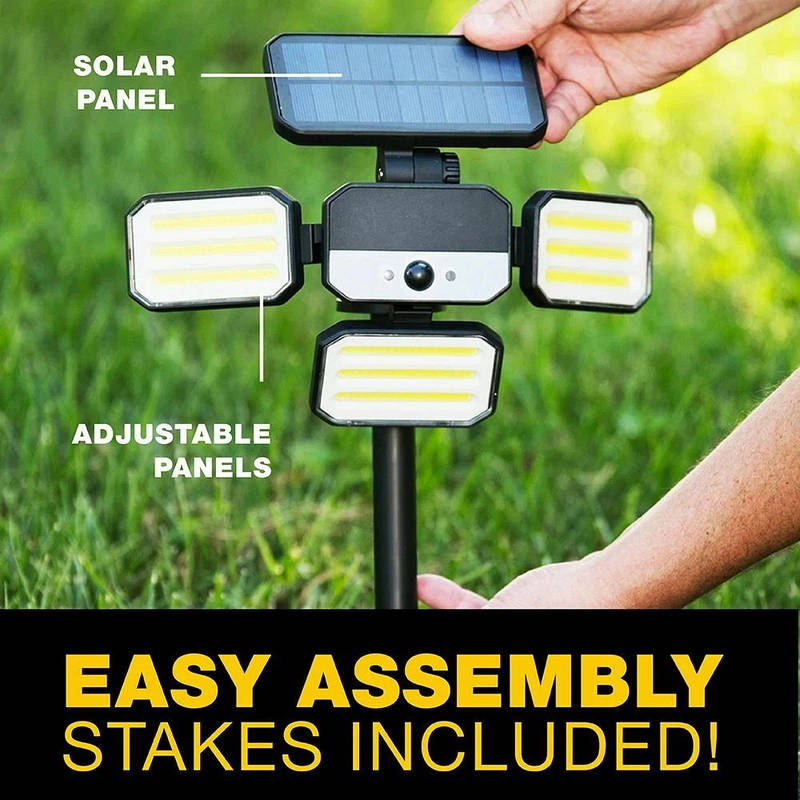 Motion Sensor Floodlight Outdoor LED, Remote Control Waterproof Security Light for Home
