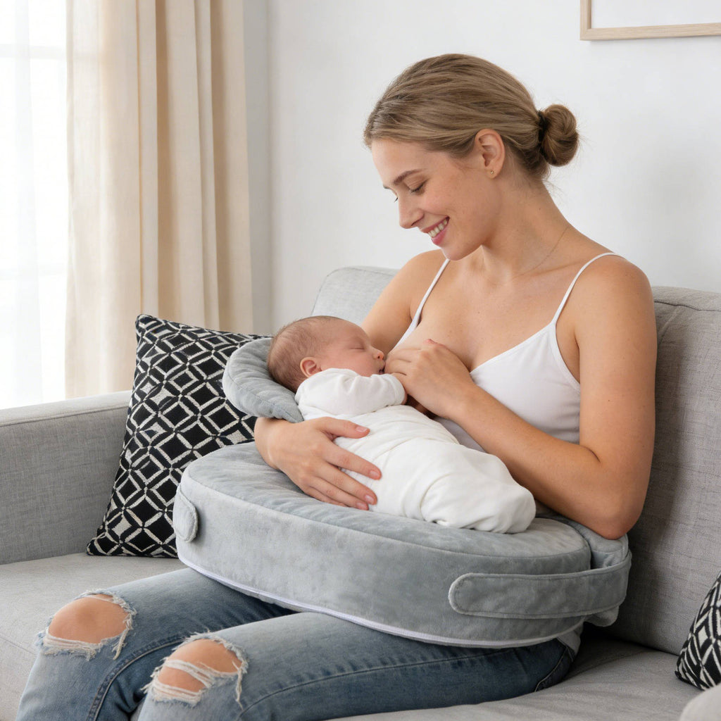 Multifunctional Nursing Pillow Breastfeeding Cushion, Newborn Feeding Waist Support Postpartum Baby Holding Pillow