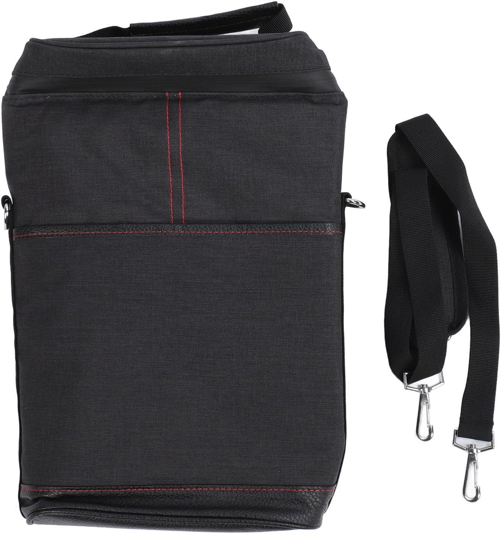 Insulated 2-Bottle Wine Cooler Tote Bag with Adjustable Strap