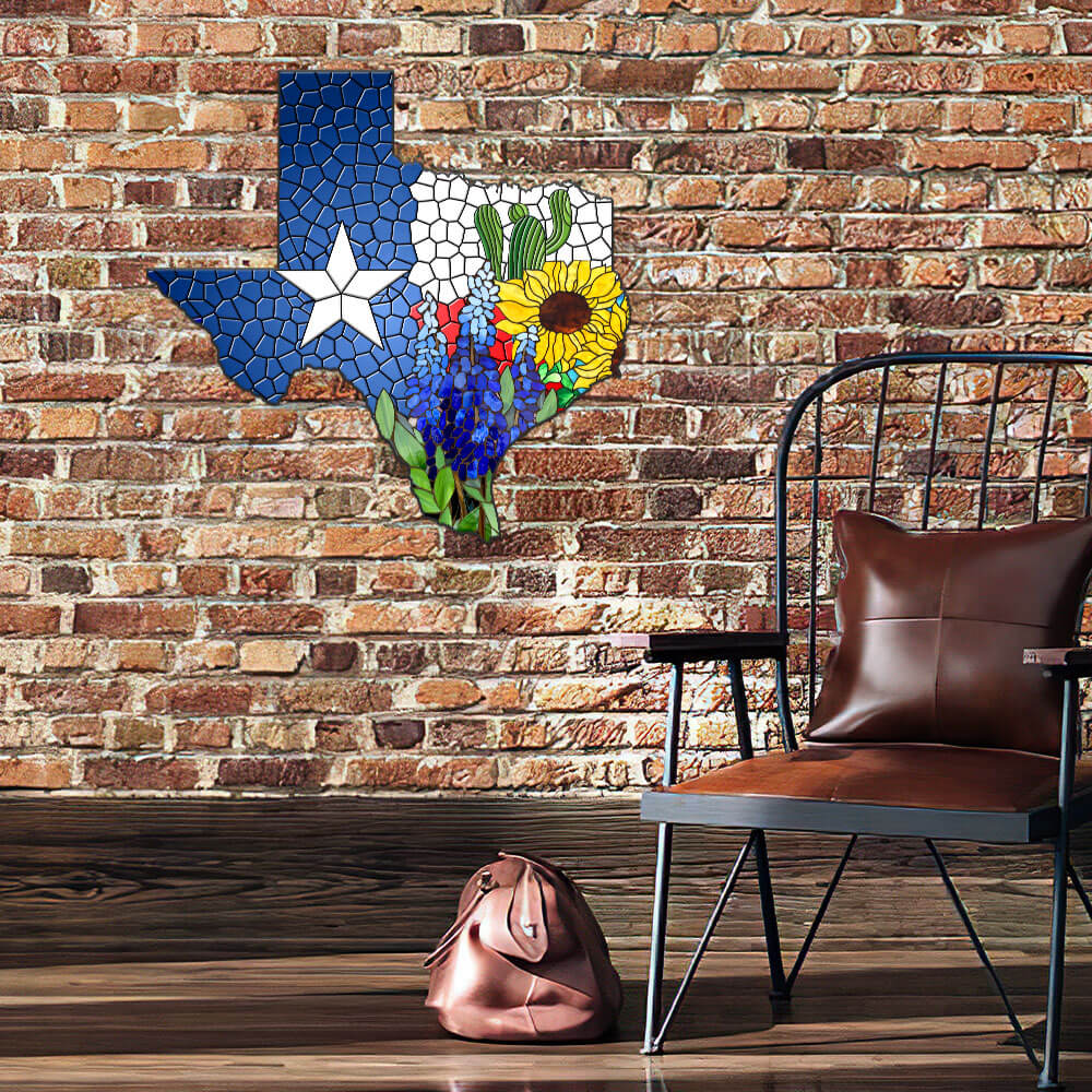 Texas Bluebonnet Metal Sign – Rustic Charm for Your Home or Garden |