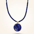 Round Lapis Necklace - Astrid