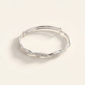 Twisted Silver Bracelet