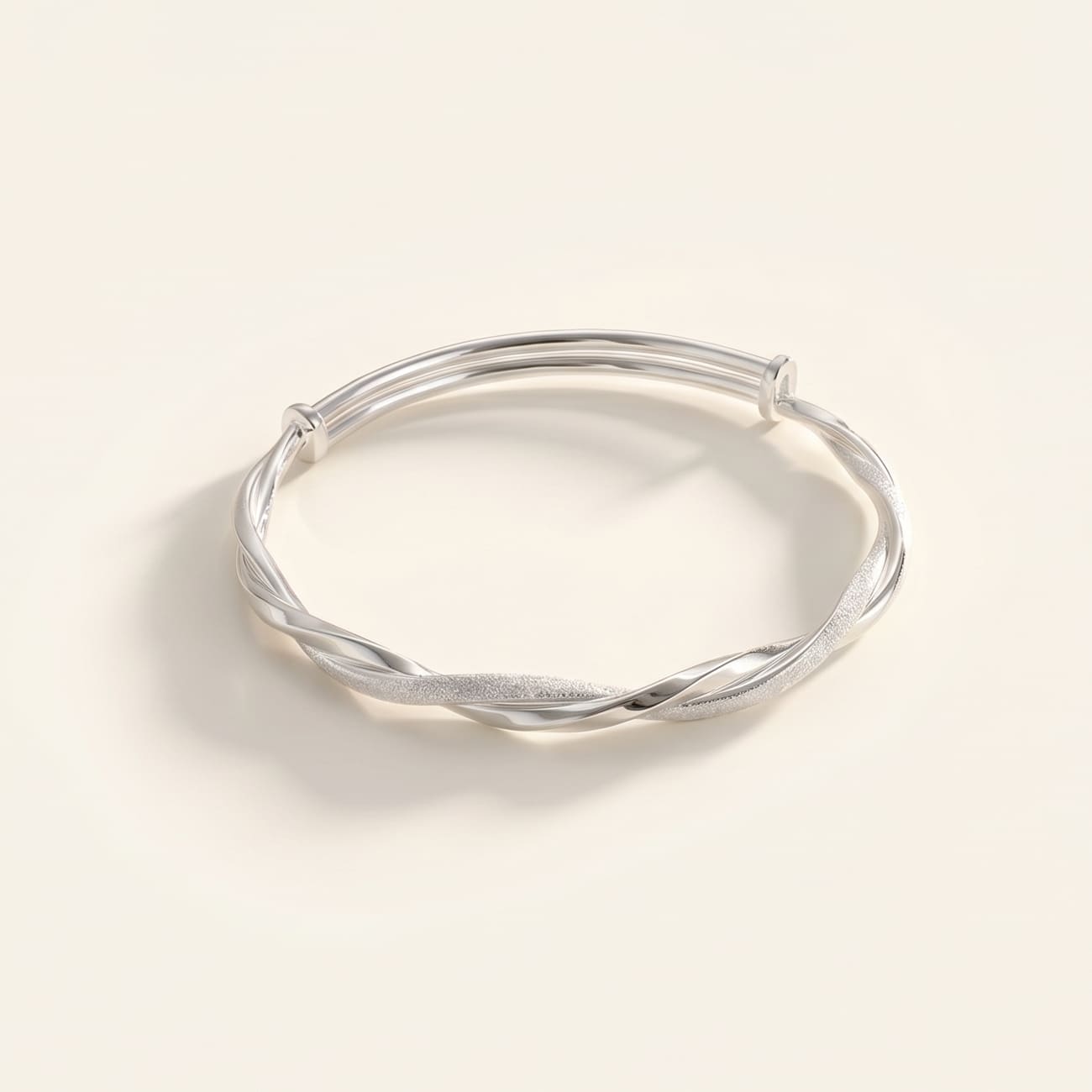 Twisted Silver Bracelet