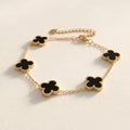 Lucky Clover Five-Leaf Bracelet | Elegant Good Luck Charm Jewellery