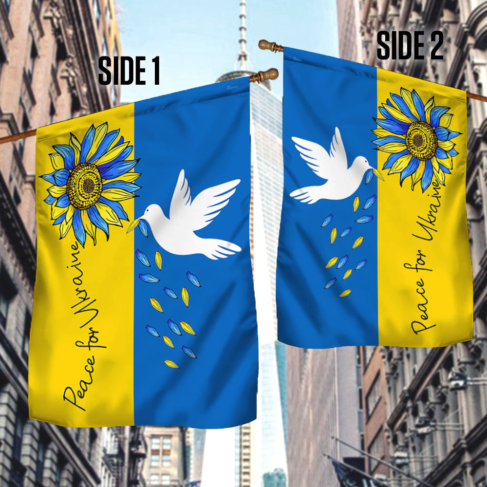 Peace For Ukraine Flag