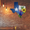 Texas Bluebonnet Metal Sign – Rustic Charm for Your Home or Garden |