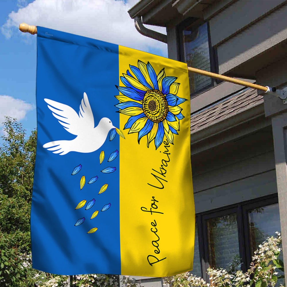 Peace For Ukraine Flag