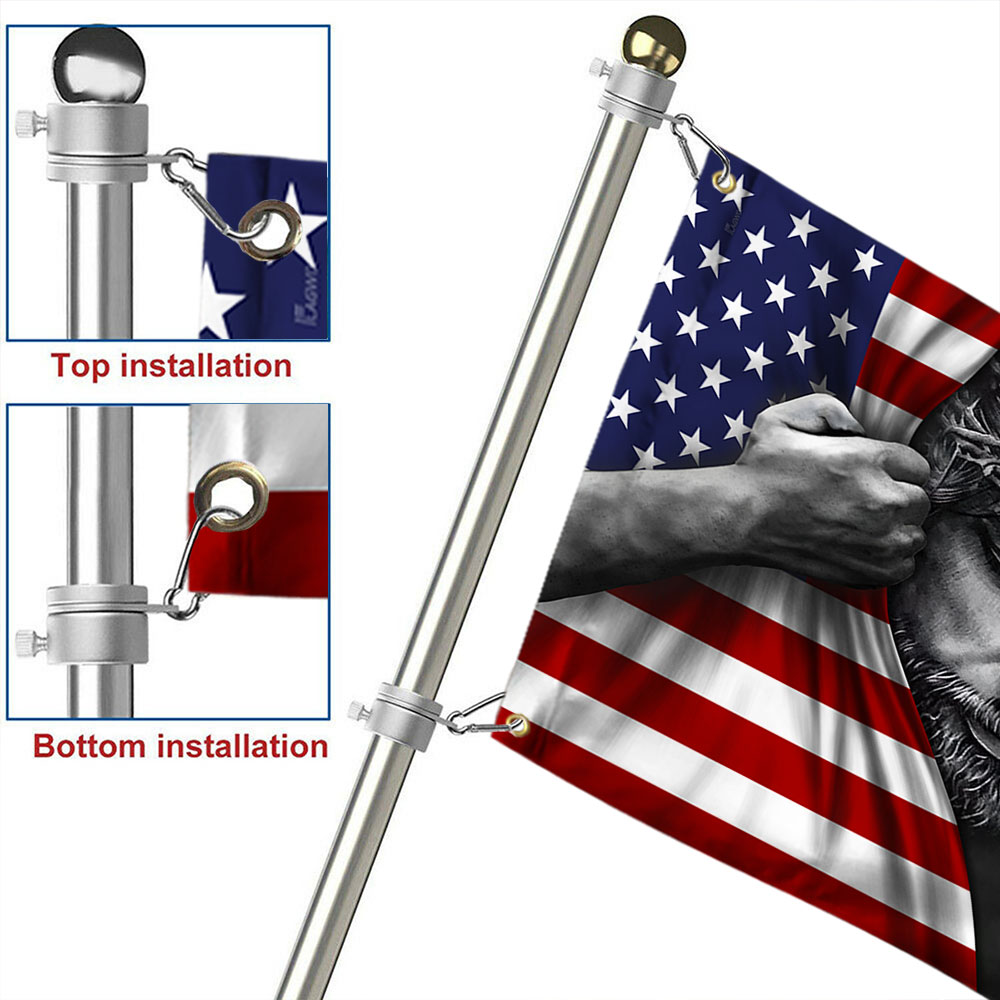 One Nation Under God Flag - Patriotic Grommet Flag Gift for Faithful Hearts & Home Decor