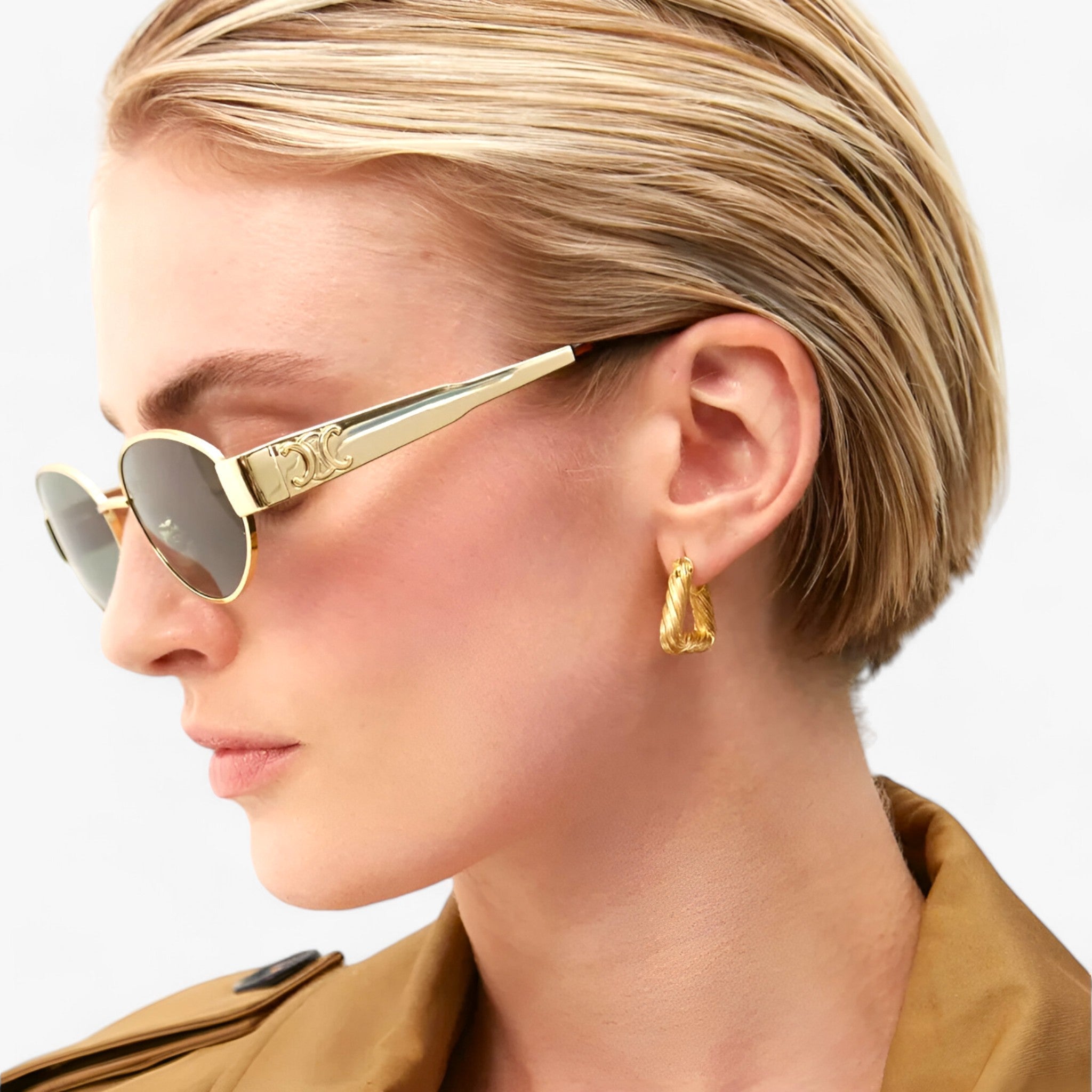 Ladies' sunglasses with UV protection & stylish acetate frame – Narella