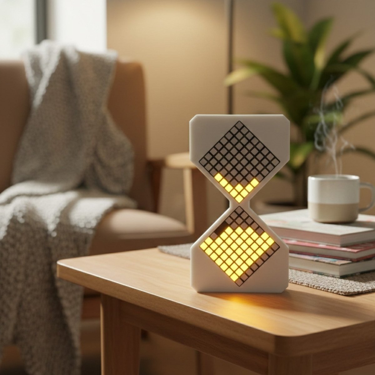 LED Digital Hourglass Clock