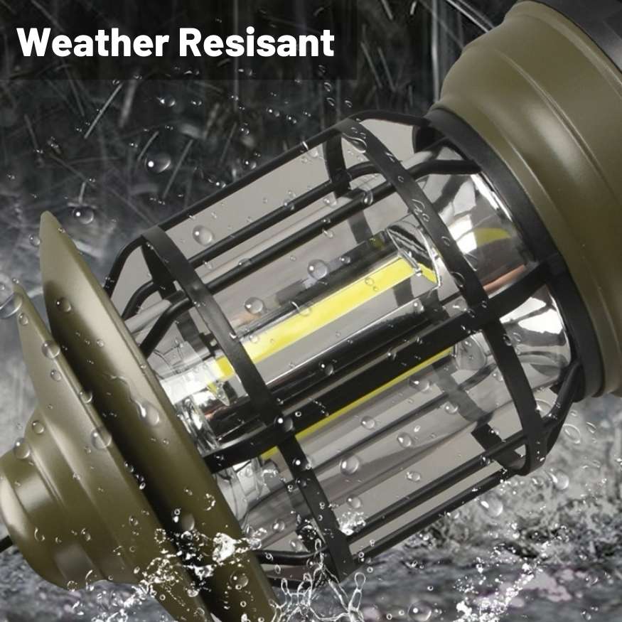 LightMate Rechargeable Camping Lantern – Vintage-Style LED with Dimmable Light