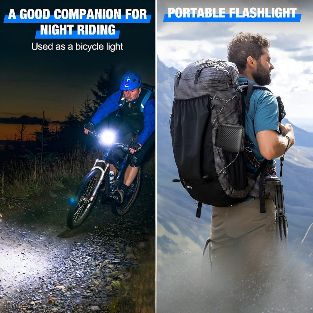LumaBeam – 100,000 Lumen Rechargeable LED Flashlight with Power Bank