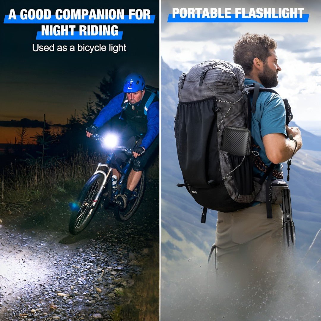 LumaBeam – 100,000 Lumen Rechargeable LED Flashlight with Power Bank