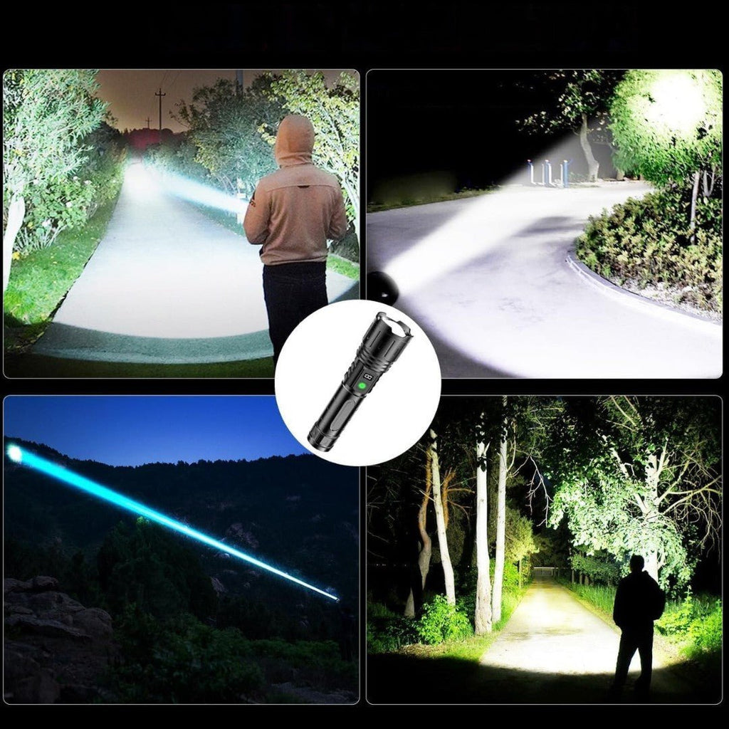 LumaBeam – 100,000 Lumen Rechargeable LED Flashlight with Power Bank