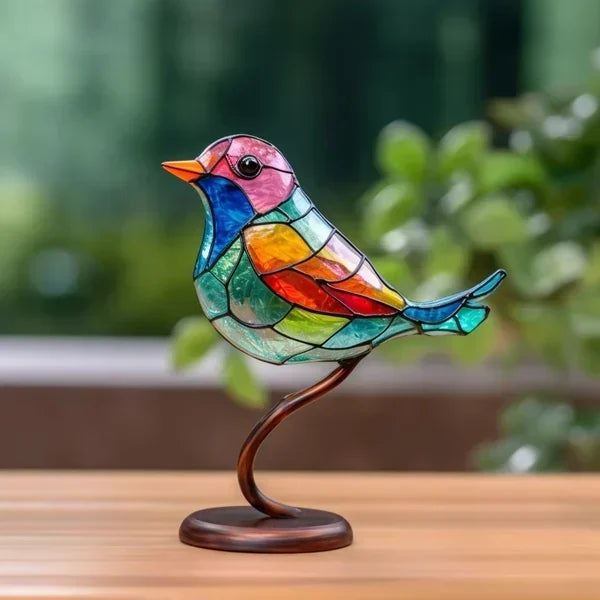 Luxury Bird Figurines in Coloured Glass - EleganBird