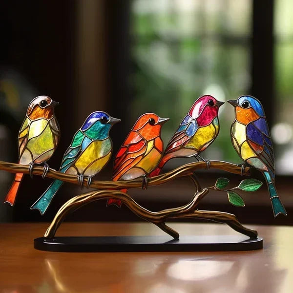 Luxury Bird Figurines in Coloured Glass - EleganBird